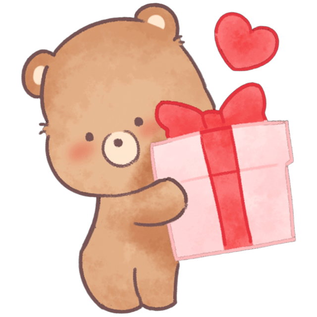 VBBearWithGift Emoji