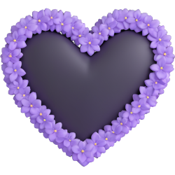 Purpleblackheart Emoji
