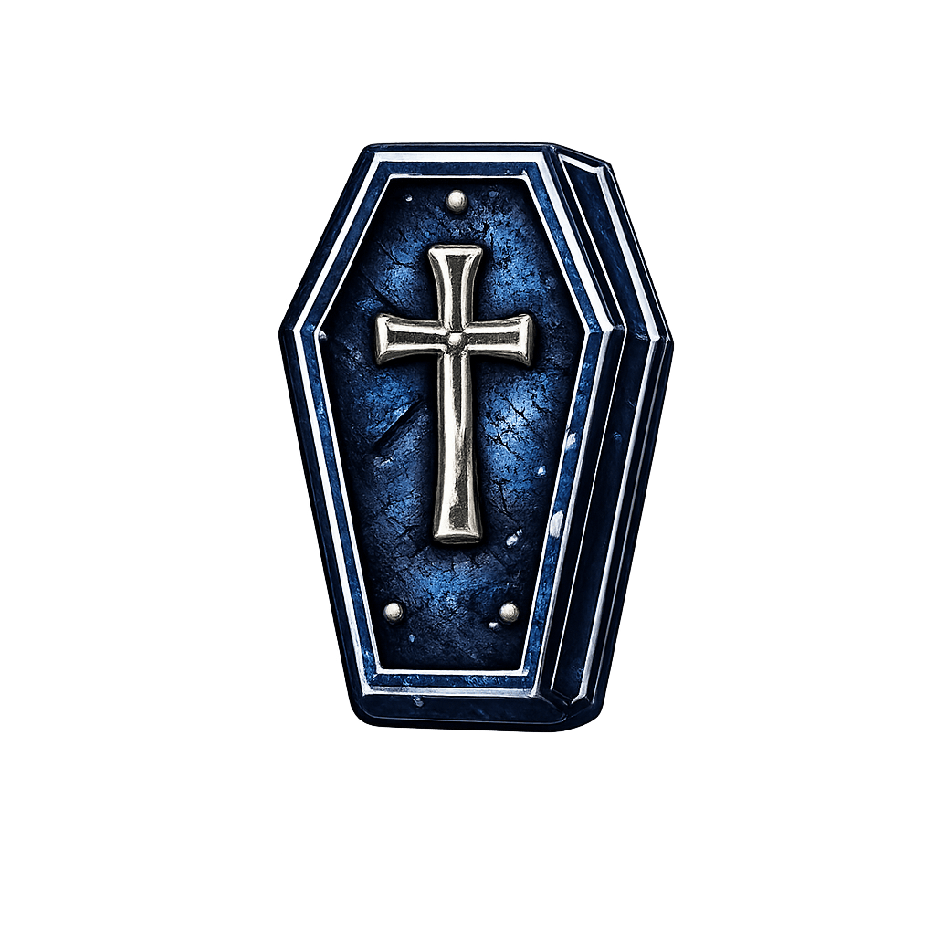 Bluegothiccrosscoffin Emoji