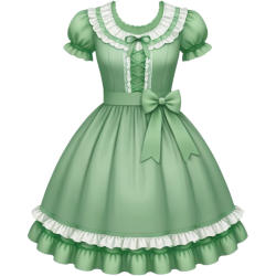 Whitegreenlolitadress Emoji
