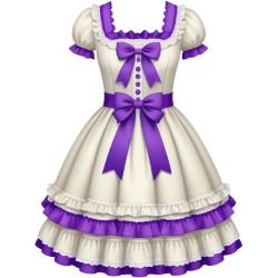 Whitepurplelolitadress Emoji
