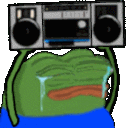 pepe_CryBoombox Emoji