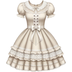 Whitebeigelolitadress Emoji
