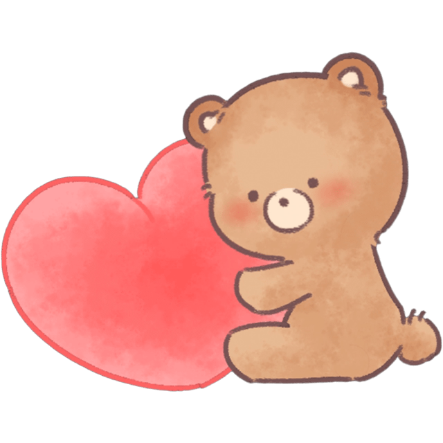 VBBearHuggingHeart Emoji