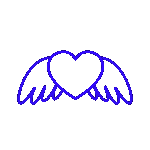 Darkblue_angel_heart Emoji