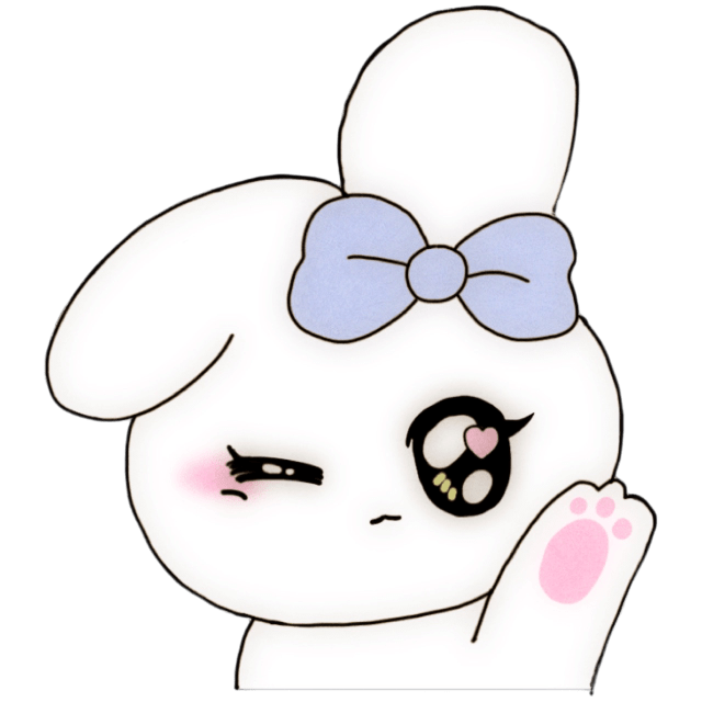 WhiteBunnyWave Emoji