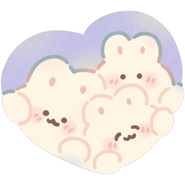 SoftBunnyBuddyLove Emoji