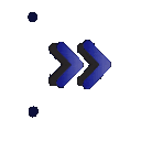 BlinkingBlueArrow Emoji