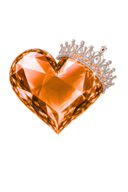 Orangerubycrownheart Emoji