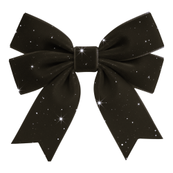 Elegantblackvelvetbow Emoji