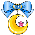 bluebowcrescentmoon Emoji