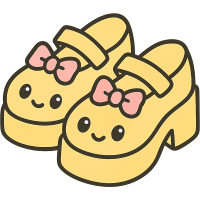 Kawaii_yellow_shoes Emoji