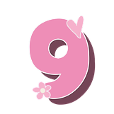 Pink_nine_heart_flower Emoji