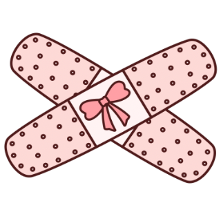 CoquettePinkBandaid Emoji
