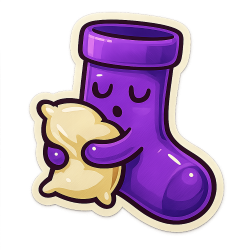 Purplesocksleeping Emoji