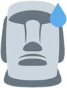 moyai_sweat Emoji