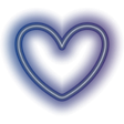 WhiteNeonHeart Emoji