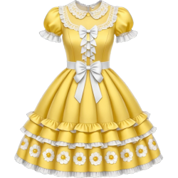 Whiteyellowlolitadress Emoji