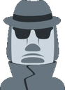 moyai_detective Emoji
