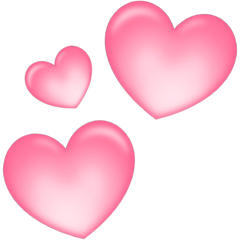 PinkTripleHearts Emoji
