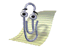 ClippyLookUpRight Emoji