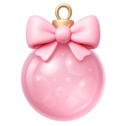 Pinkchristmasornament Emoji