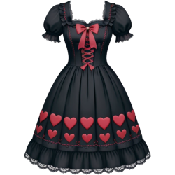 Blackredlolitadress Emoji