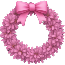 Pinkbowwreath Emoji