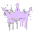 PurpleDrippingGlowingCrown Emoji