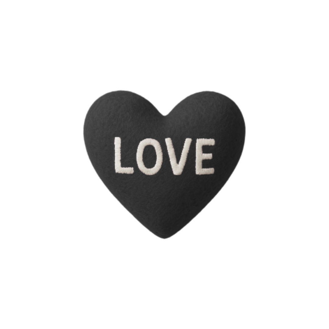 Blackwhiteloveheart Emoji