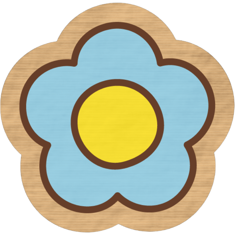 WoodenBadgeFlower Emoji