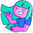 person_pink_swaying_hair_YT Emoji