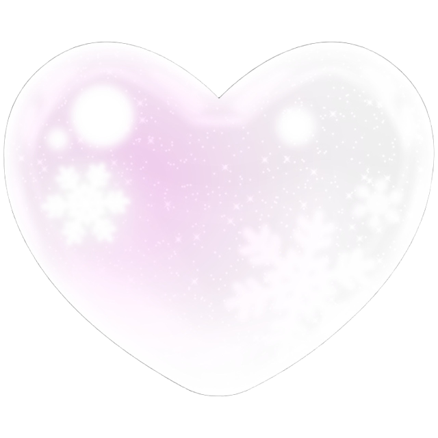 WinterHeartPink Emoji