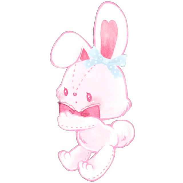 PinkBunnyHug Emoji