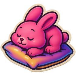 Pinkbunnysleeping2 Emoji