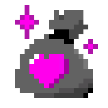 Donation_bag_pink_pixel Emoji