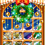 pixelchristmaswreathscene Emoji