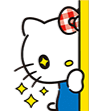 HelloKittyPeek Emoji