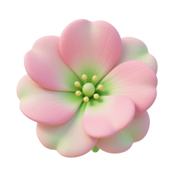Pinkgreenflower Emoji