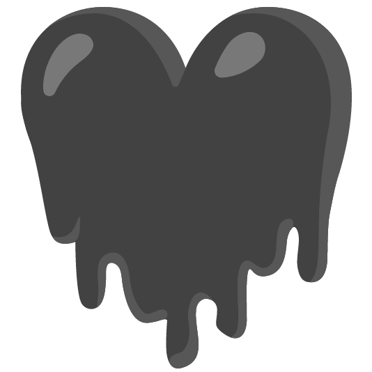 BlackMeltingHeart Emoji