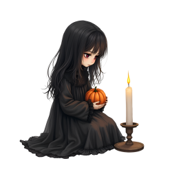 Darkhairedgothicgirlsitting Emoji