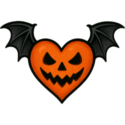 Halloweenheartwithwings Emoji