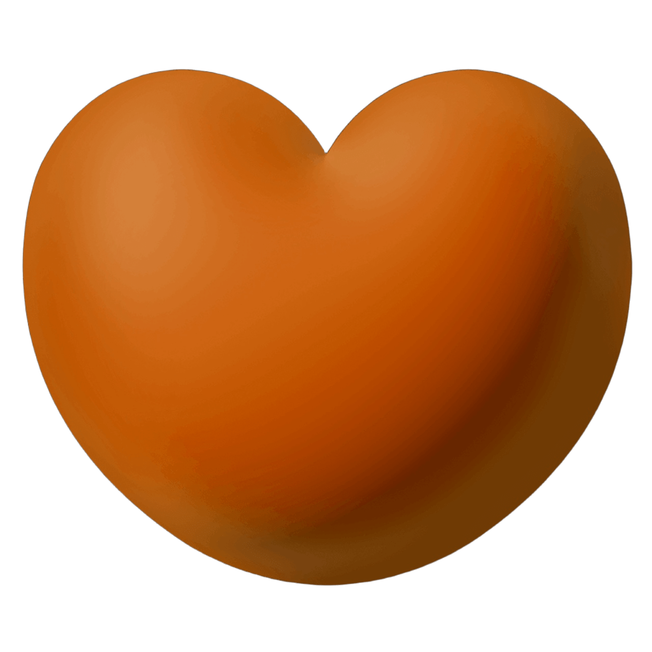 3DHeartOrange Emoji