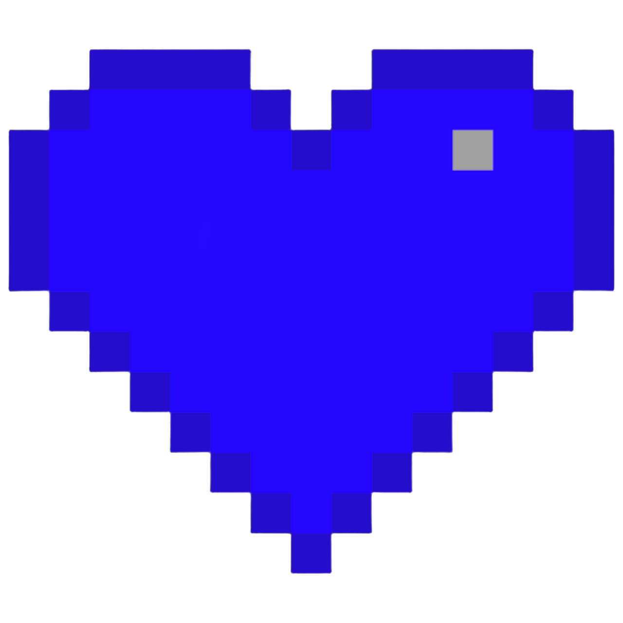 PixelHeartBlue Emoji
