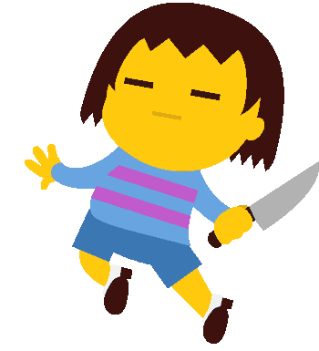 FriskKnifeChase Emoji