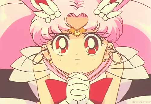 Sailor_ChibiMoon_Praying Discord Emoji