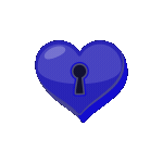 Blueheartlock Emoji