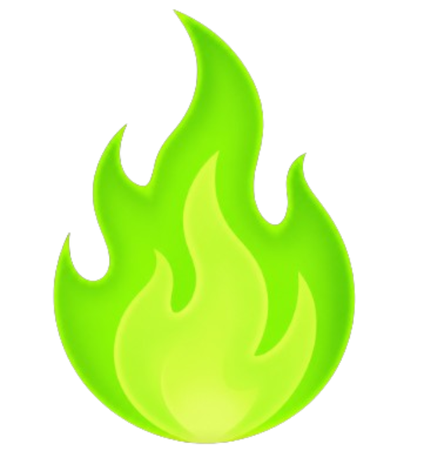 GSClimegreenFire Emoji