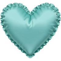 Turquoisesilkpillowheart Emoji
