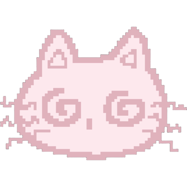 PinkPixelCatDizzy Emoji